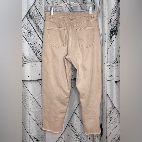 Forever 21 High Waisted Denim Pants Tan 27 - Picture 3 of 7